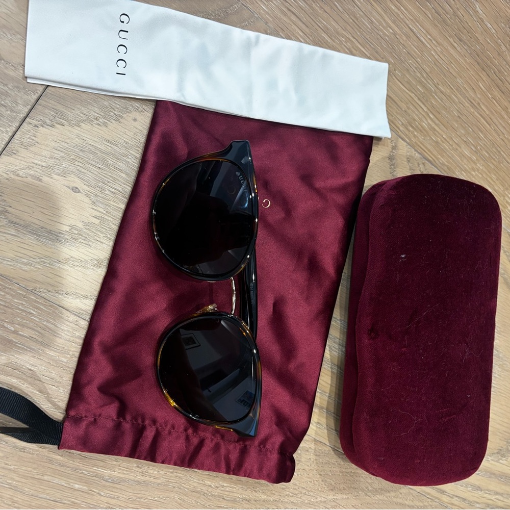 Gucci Tortoiseshell and Black Sunglasses